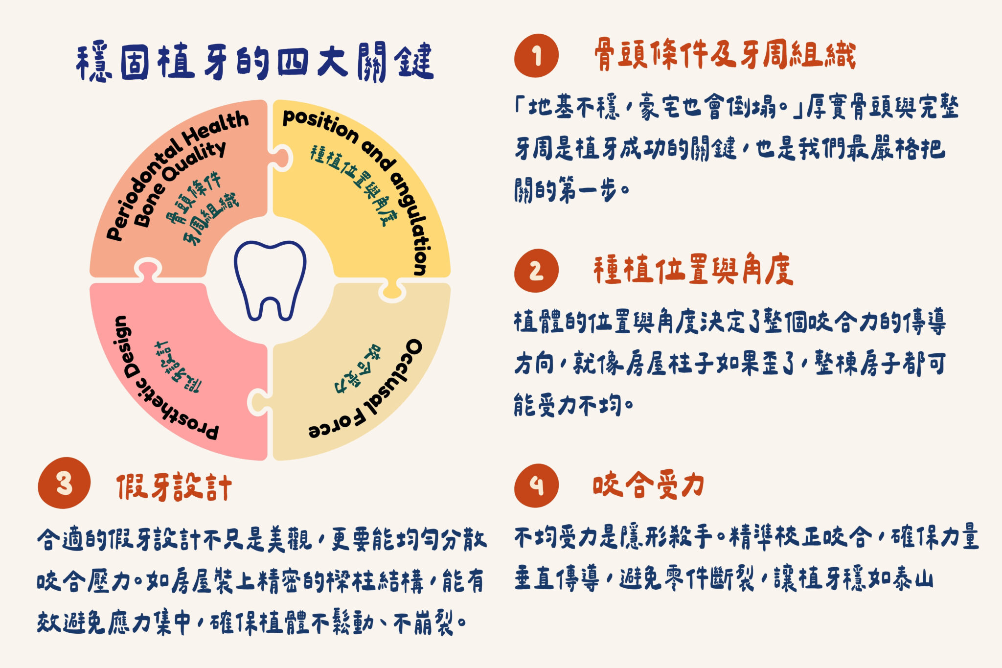 東嶼牙醫穩固植牙的四大關鍵