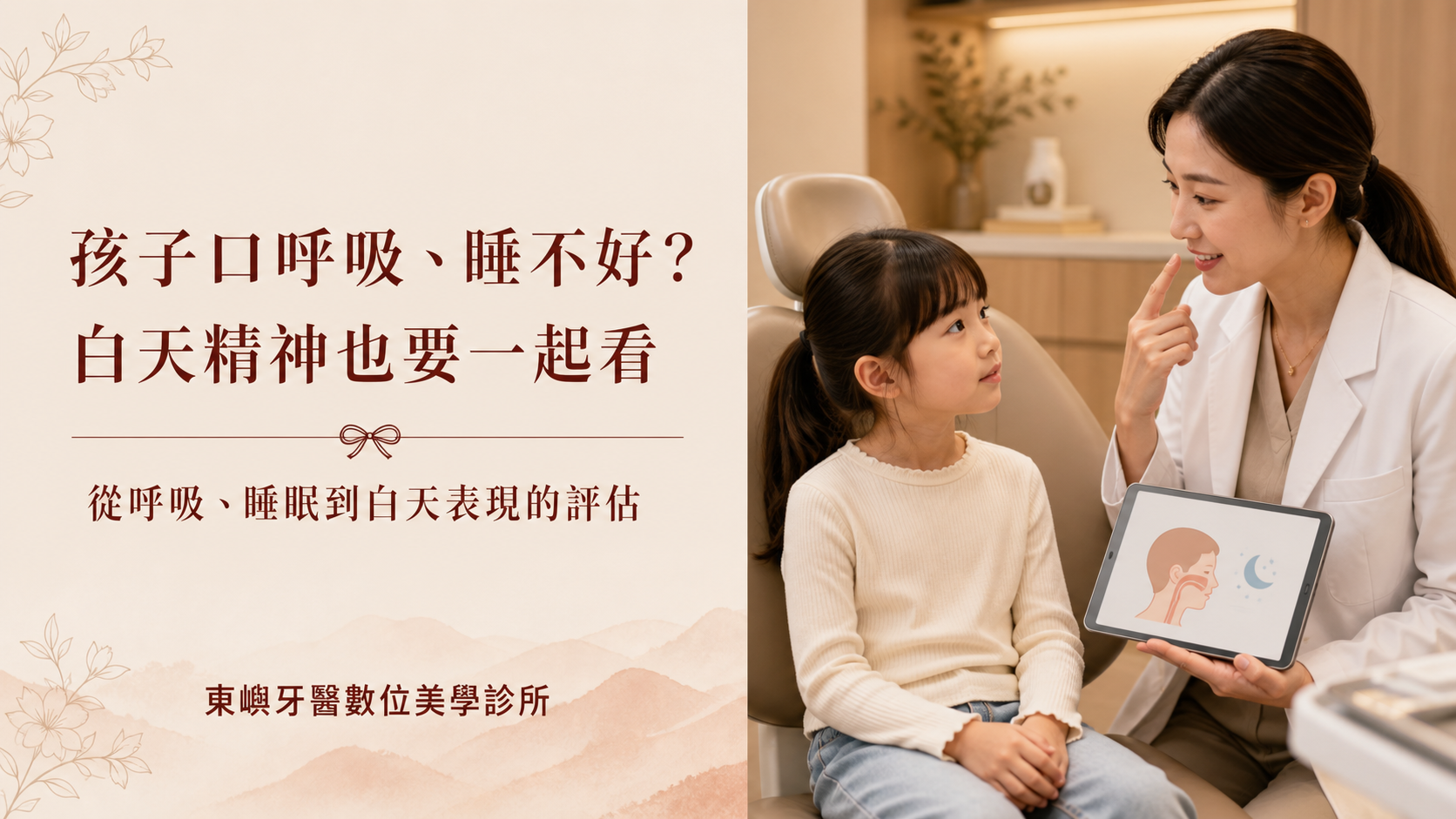 孩子口呼吸、睡眠與白天精神表現評估